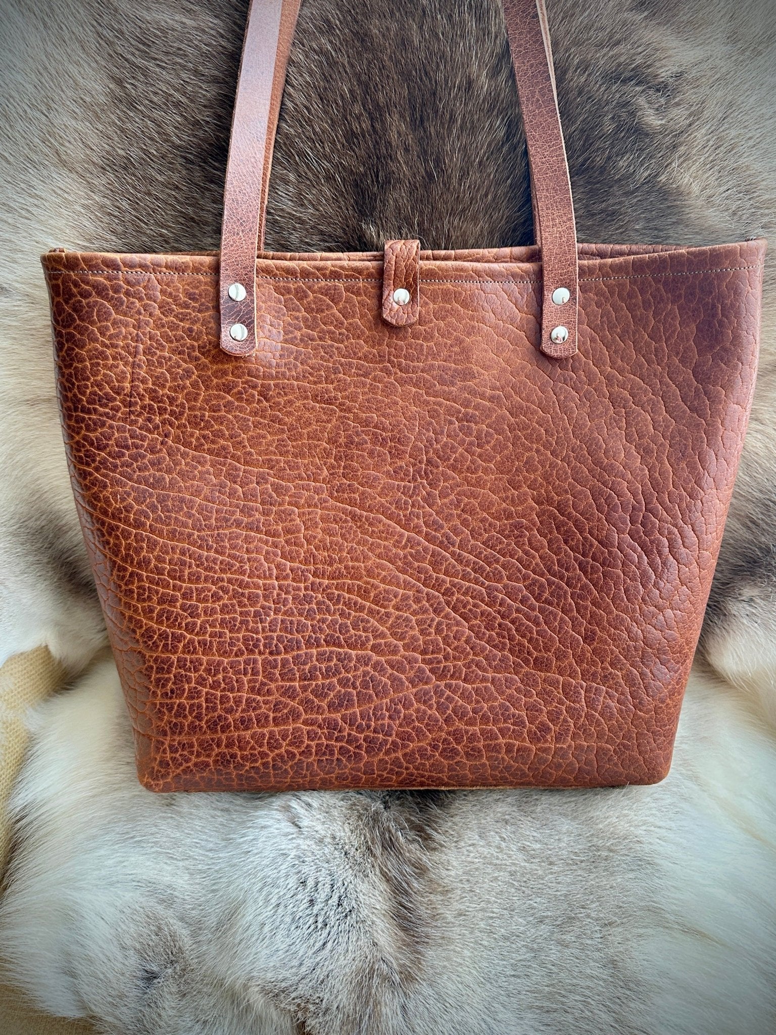 Bridger Tote | With Turquoise Medallion - Tote - Bridger Leather