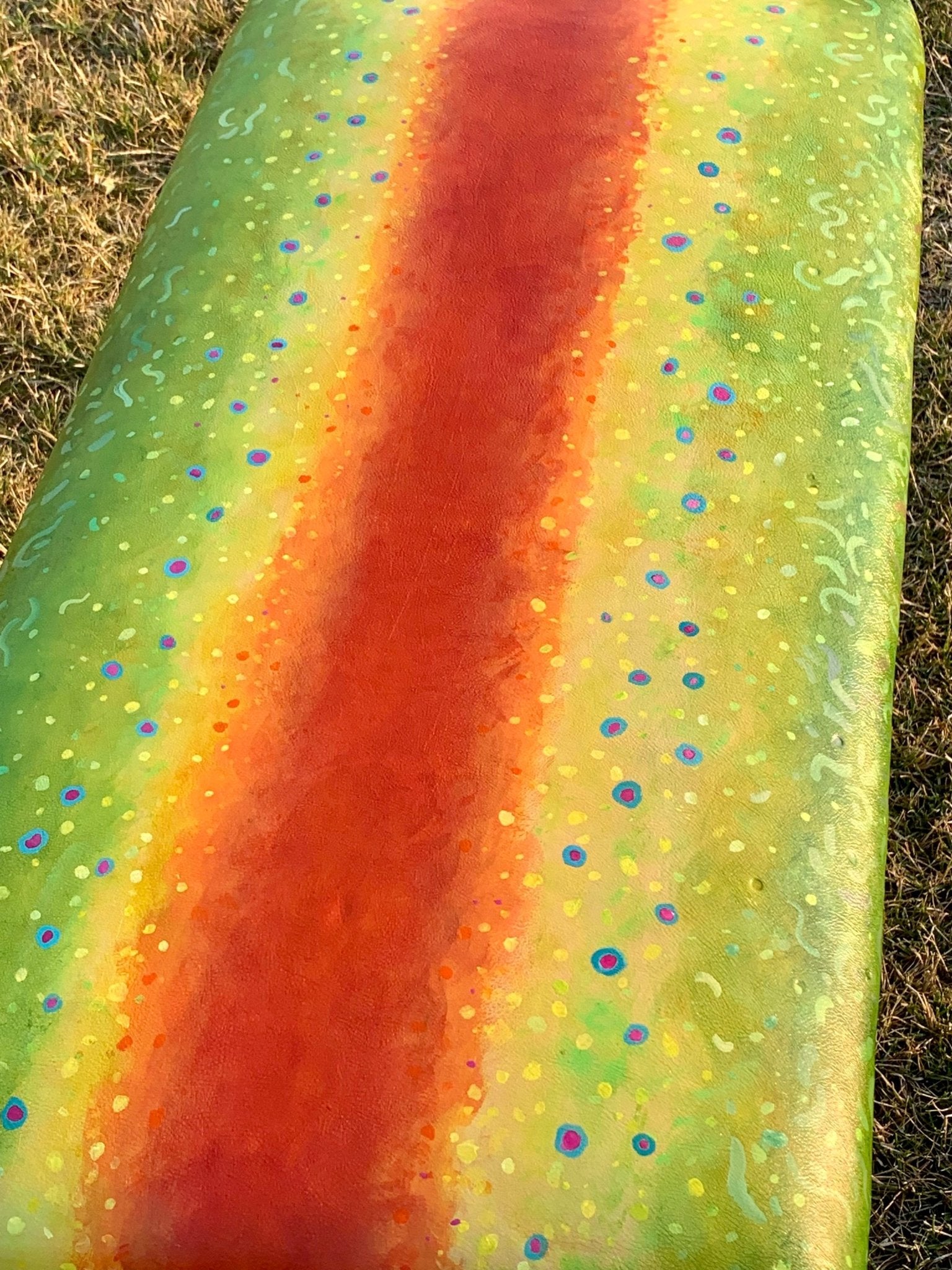Brook Trout Bench (Available) - Furnishings - Bridger Leather