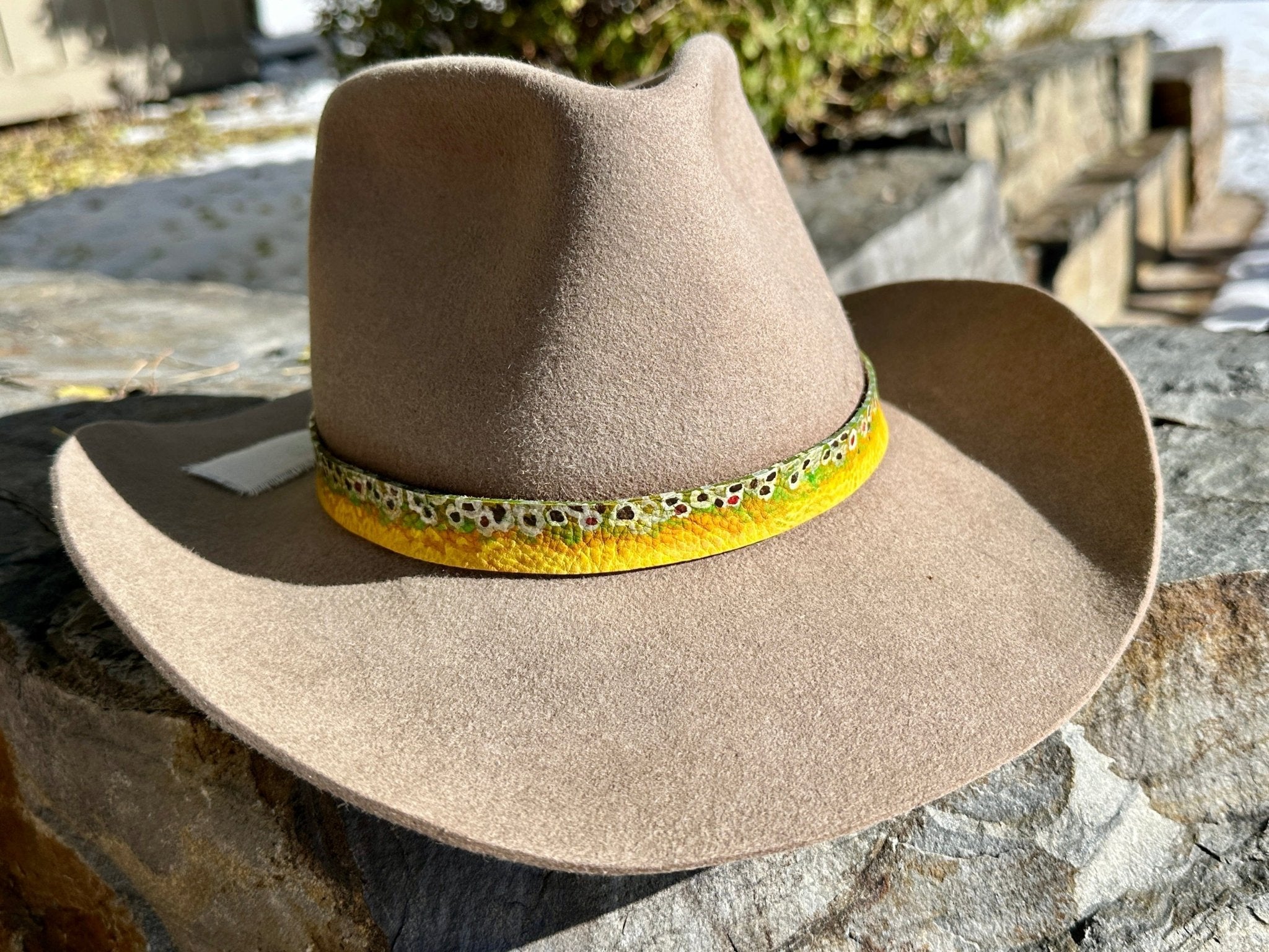 Brown Trout Hatband - Bridger Leather
