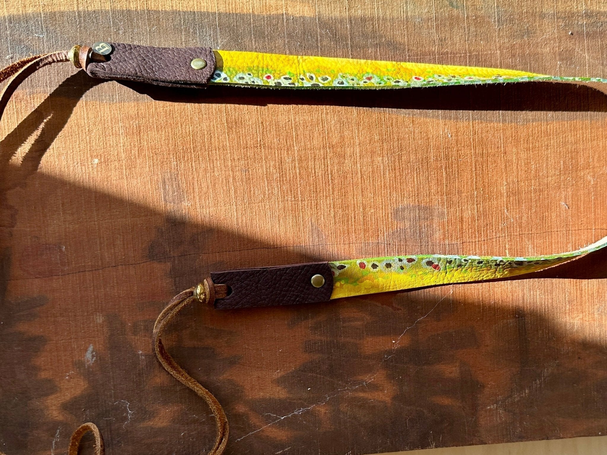 Brown Trout Hatband - Bridger Leather