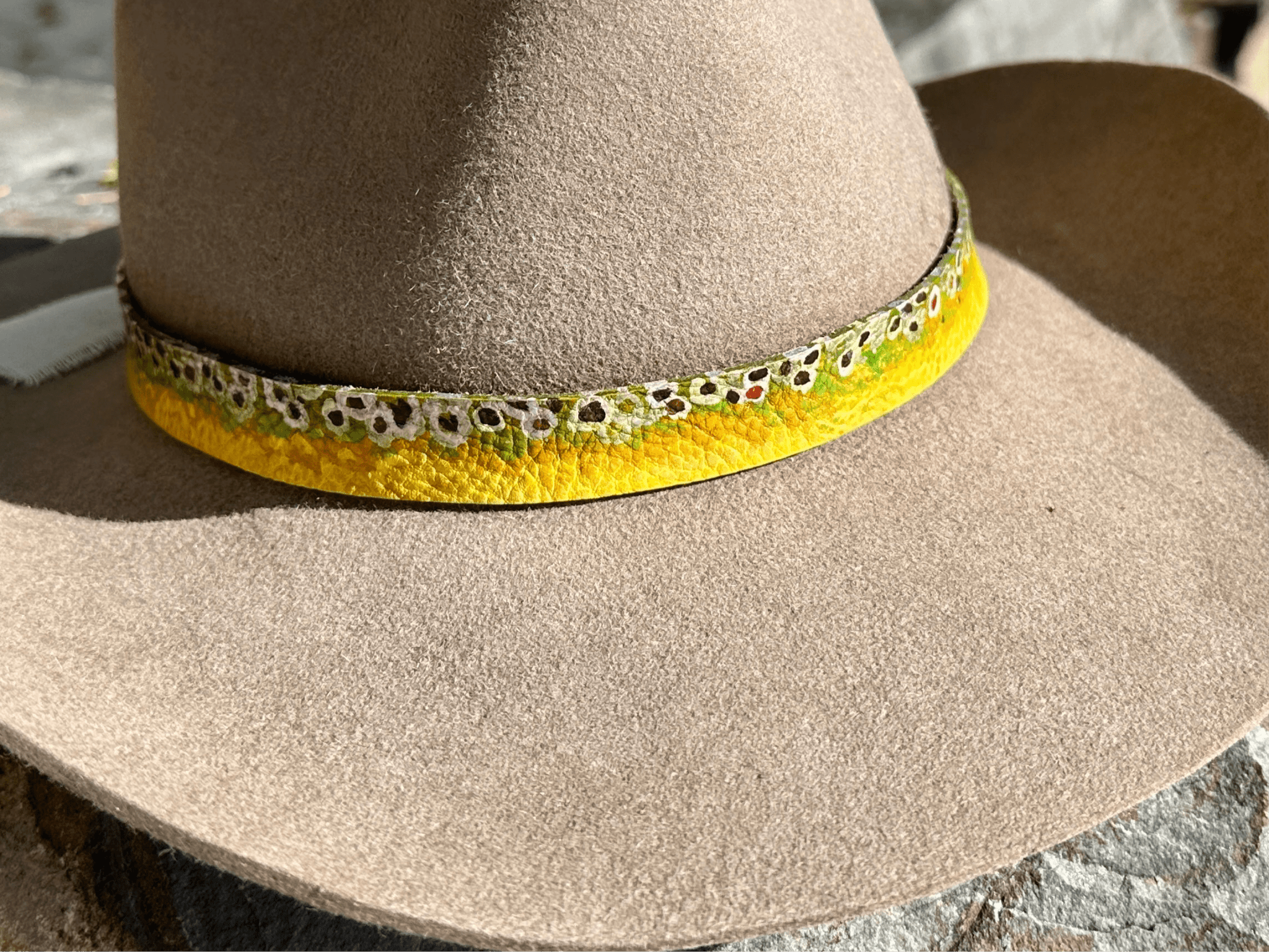 Brown Trout Hatband - Bridger Leather