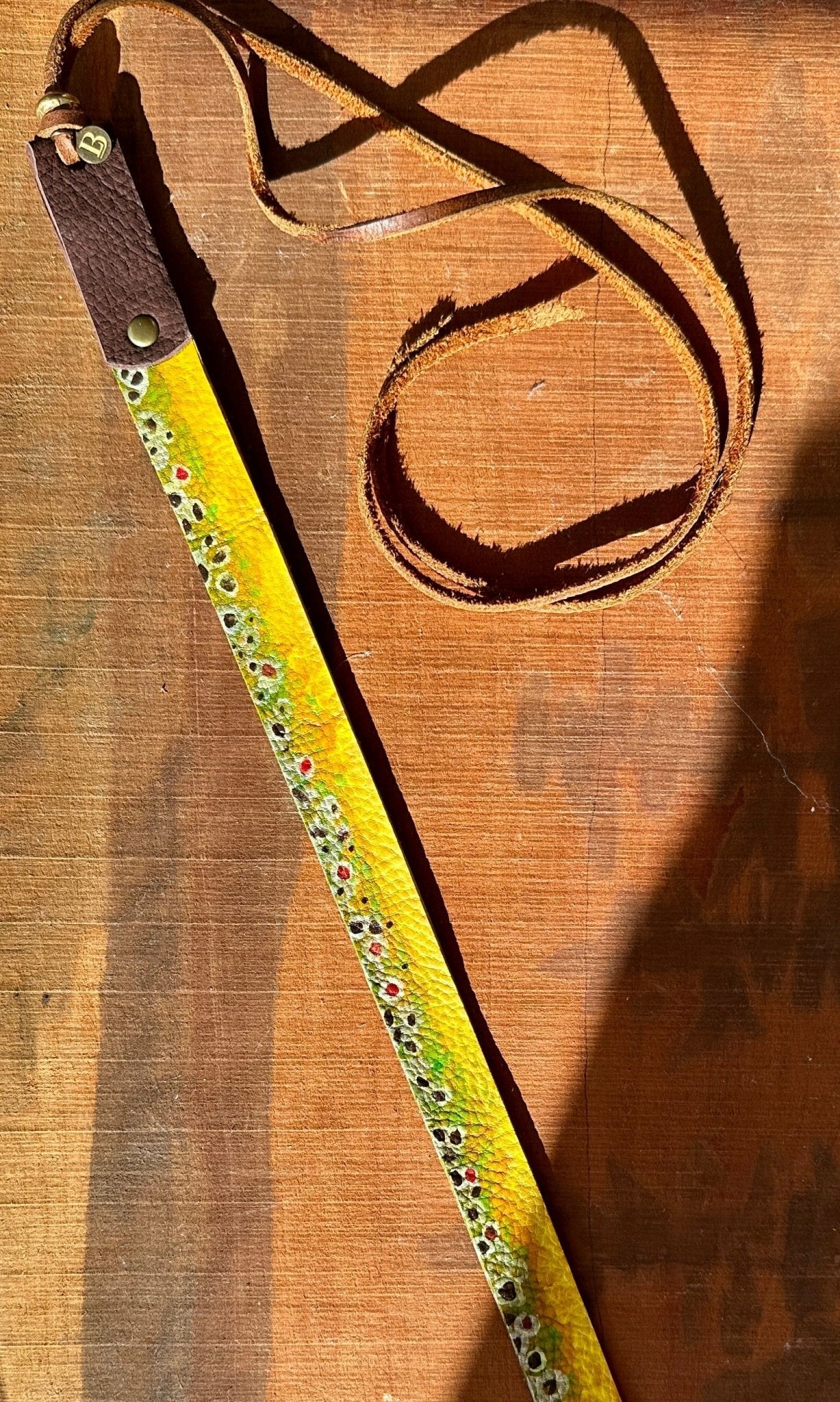 Brown Trout Hatband - Bridger Leather