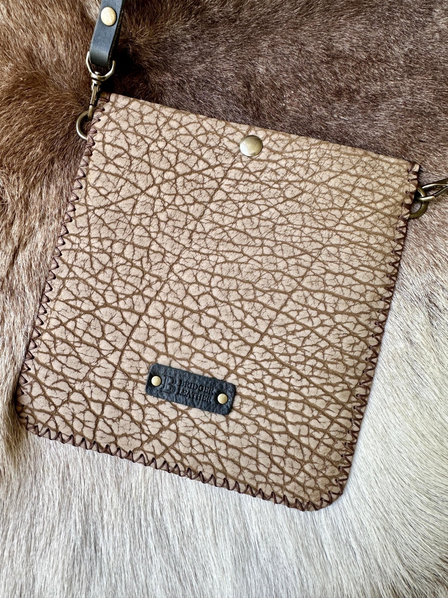 Julia Crossbody Bag — Hand-Woven Wool & Leather - Bridger Leather