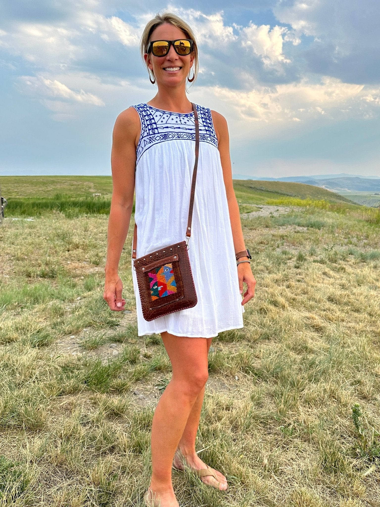 Julia Crossbody Bag — Hand-Woven Wool & Leather - Bridger Leather