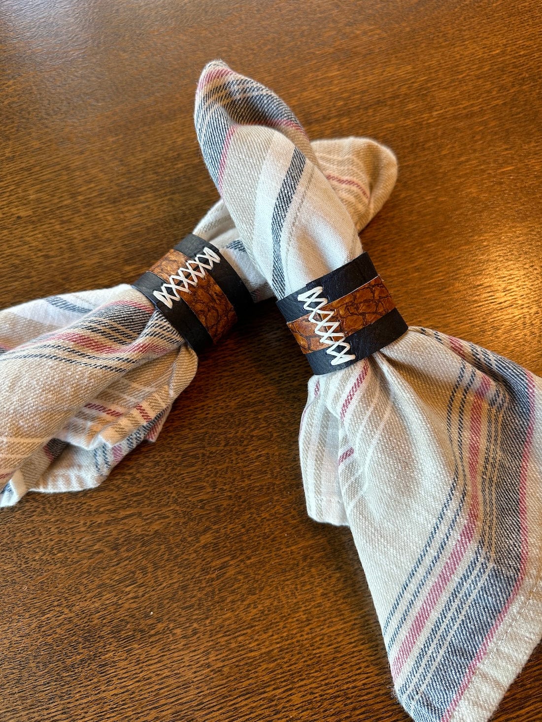 Leather Napkin Rings - Sets of 4 - Home Goods - Bridger Leather