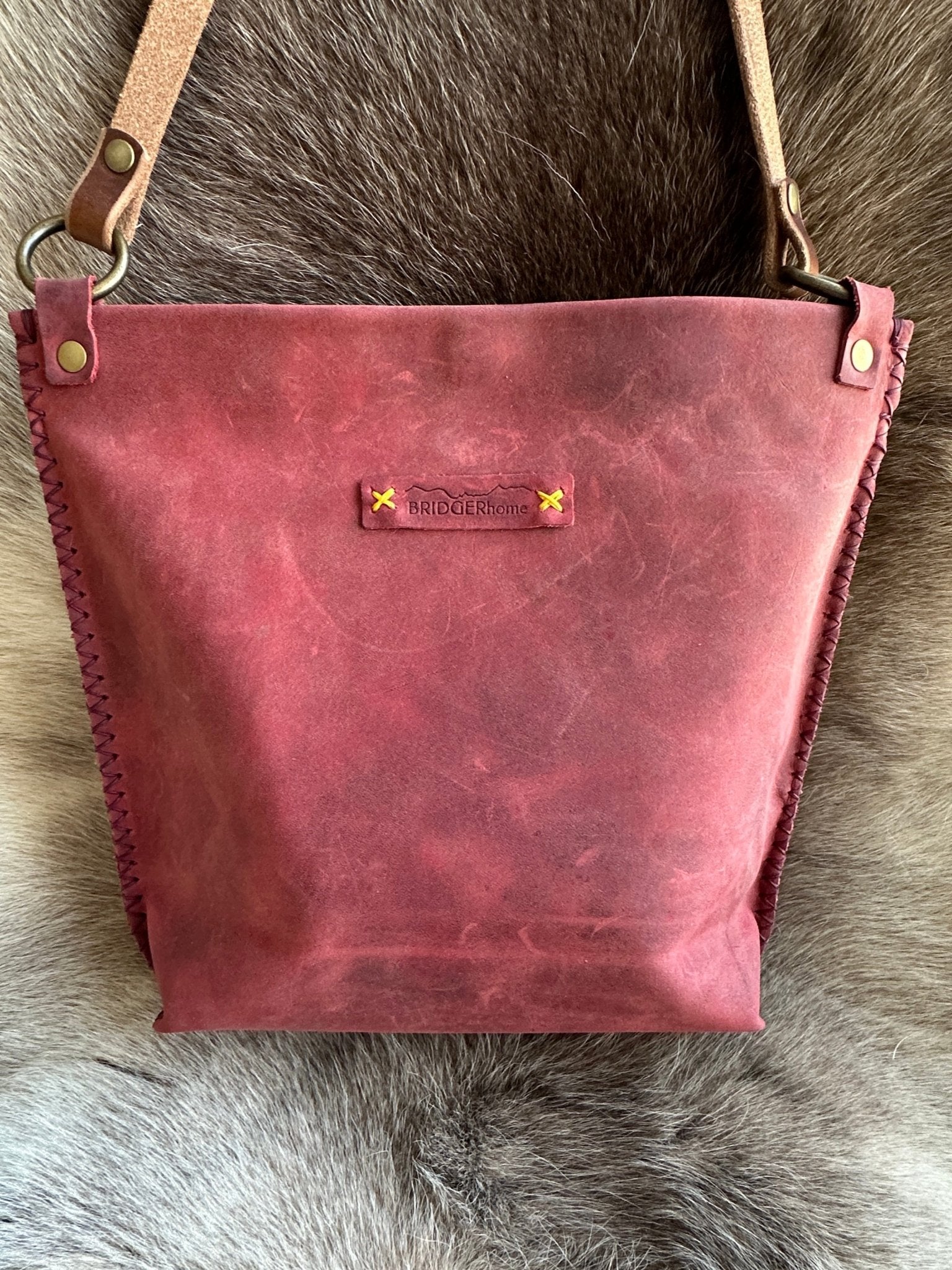 Little Fawn - Red - Crossbody Bag - Bridger Leather