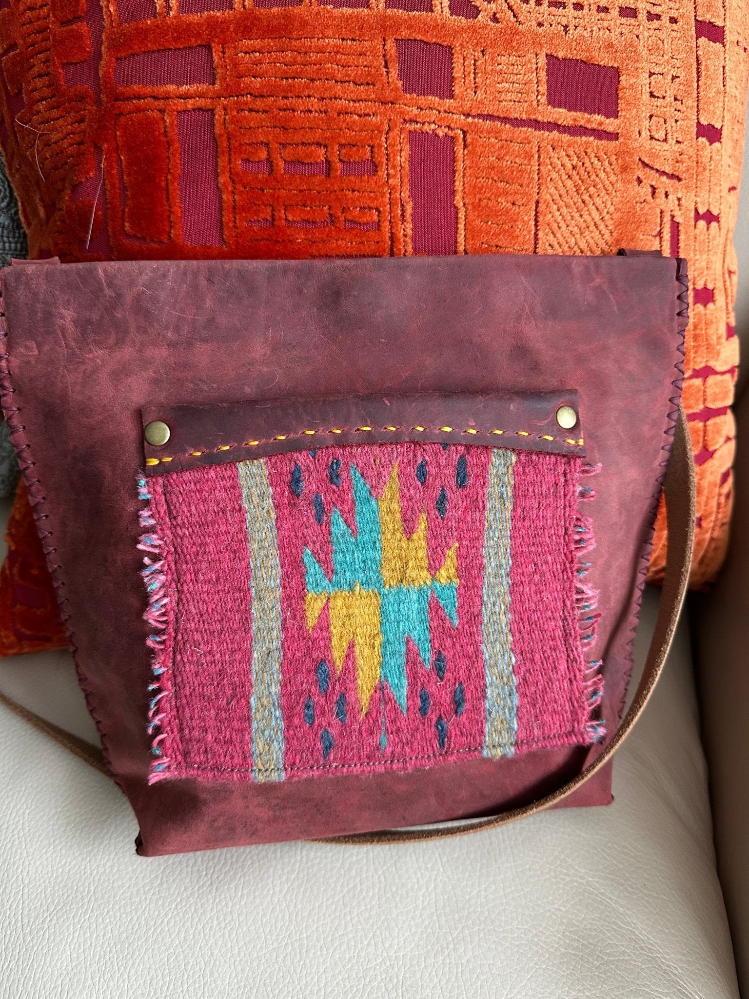 Little Fawn - Red - Crossbody Bag - Bridger Leather