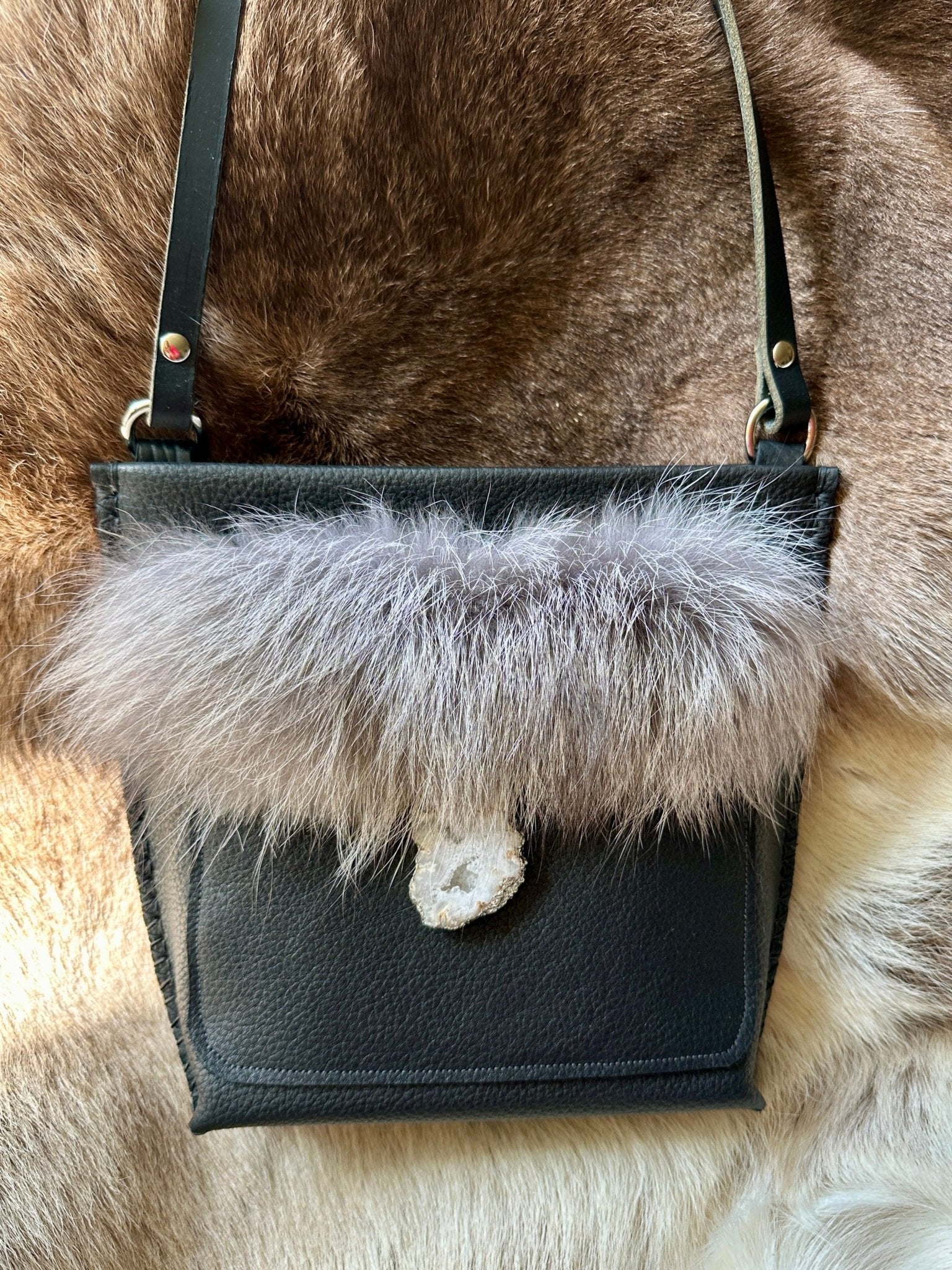 Little Fawn Silver Fox - Crossbody Bag - Bridger Leather