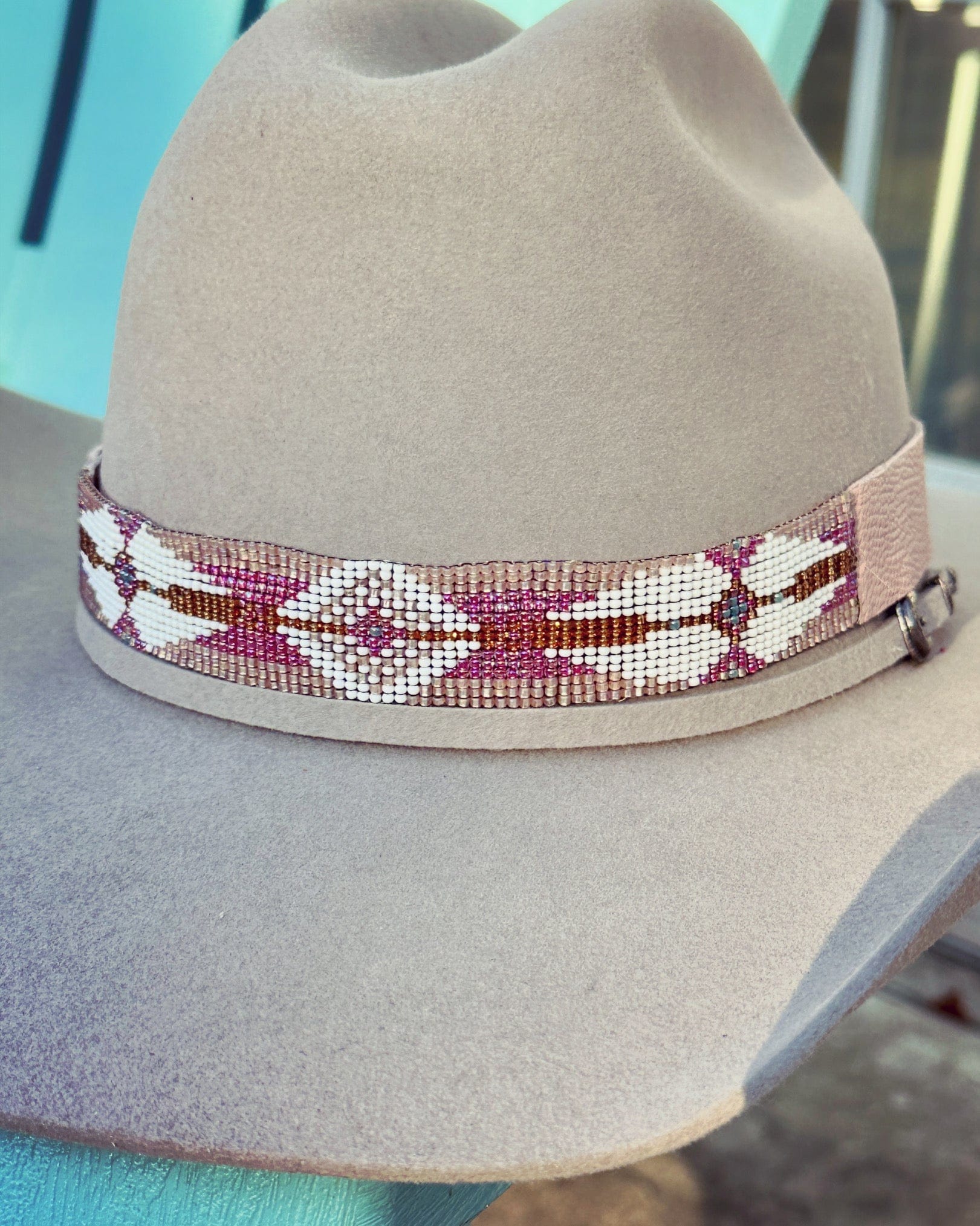 Pretty In Pink Hatband - Hatband - Bridger Leather