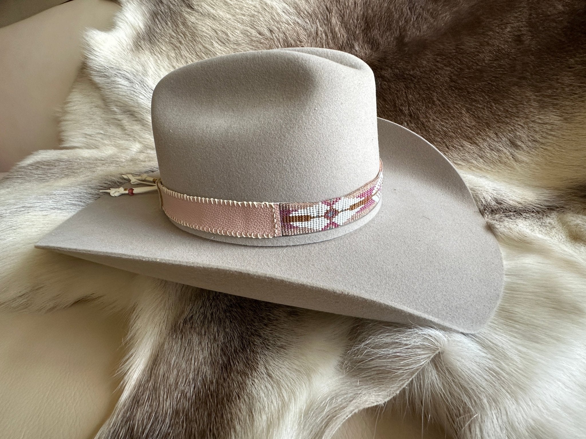Pretty In Pink Hatband - Hatband - Bridger Leather