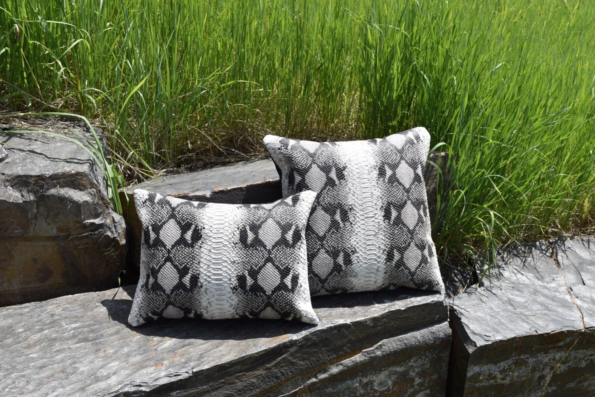 Python Pattern Embossed Pillows - Pillow - Bridger Leather
