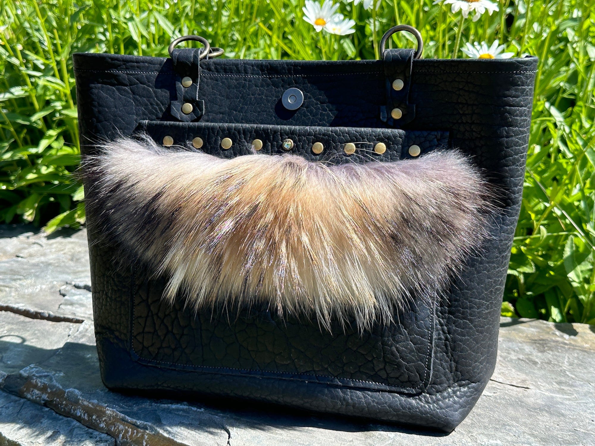 The Legacy Tote — Bison & Finn Raccoon - Tote - Bridger Leather